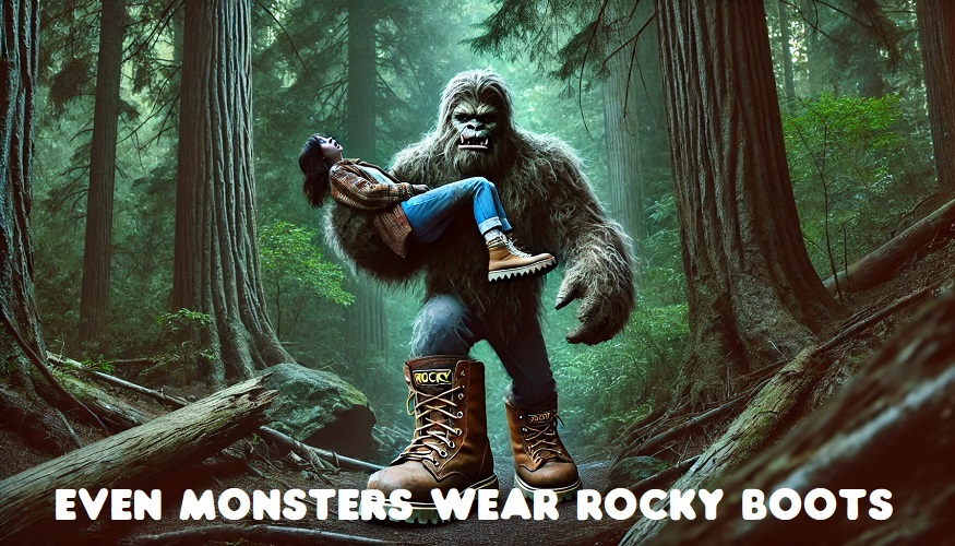 Even Monsters wear Rocky Boots.